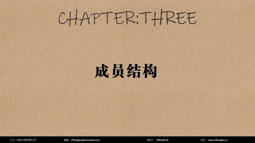 褐色简约小组成员介绍PPT模板