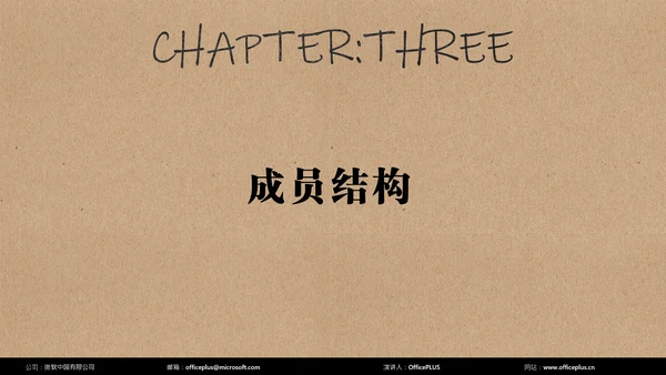 褐色简约小组成员介绍PPT模板
