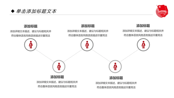 党政红色大气中国共青团工作汇报PPT模板