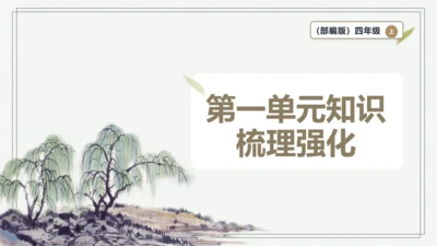 【学霸提优】统编版语文四上（ 第一单元重难点梳理复习）（课件）