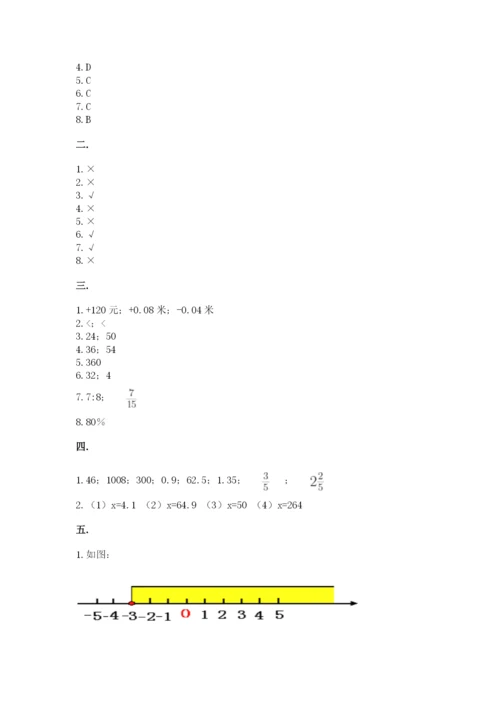 北师大版数学小升初模拟试卷附完整答案【名校卷】.docx