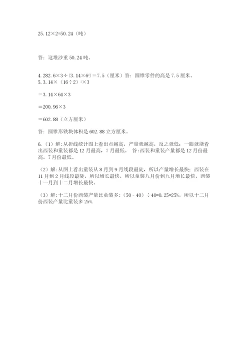 小升初数学综合模拟试卷附答案（夺分金卷）.docx