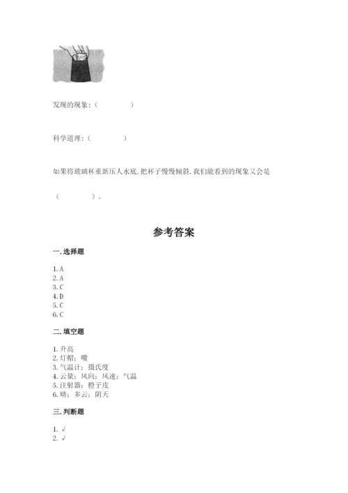 教科版小学三年级上册科学期末测试卷附完整答案【易错题】.docx