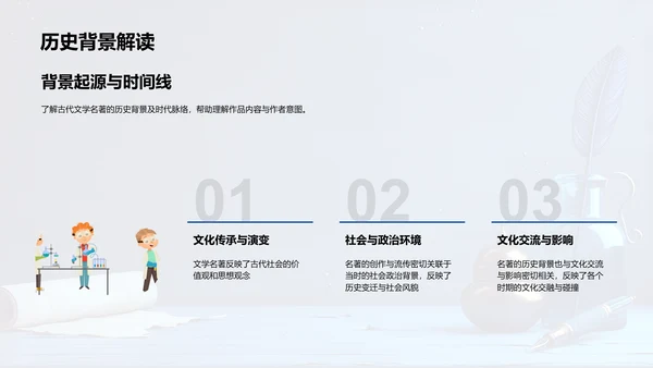 古文名著解析报告PPT模板