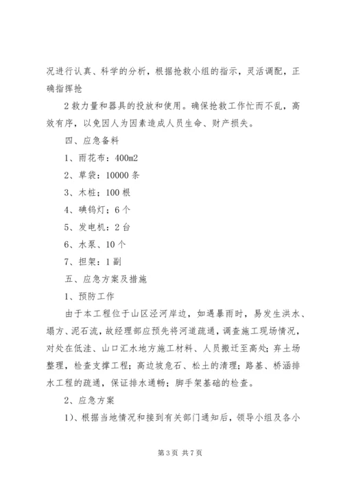 防汛抗洪工作预案 (3).docx