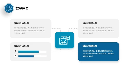 蓝色商务风简约形状护理行业说课PPT
