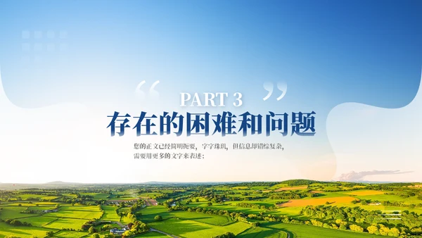 乡村振兴项目工作汇报通用PPT模板
