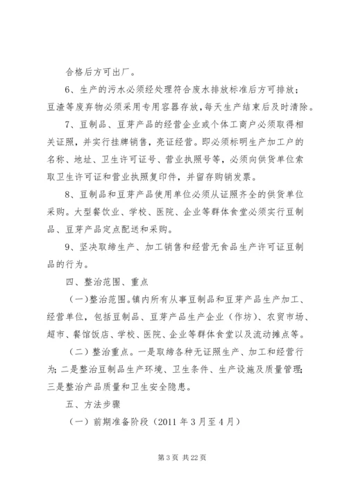 豆制品整治方案.docx