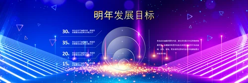 2021梦想启航赢战牛年颁奖典礼公司年会宽屏ppt