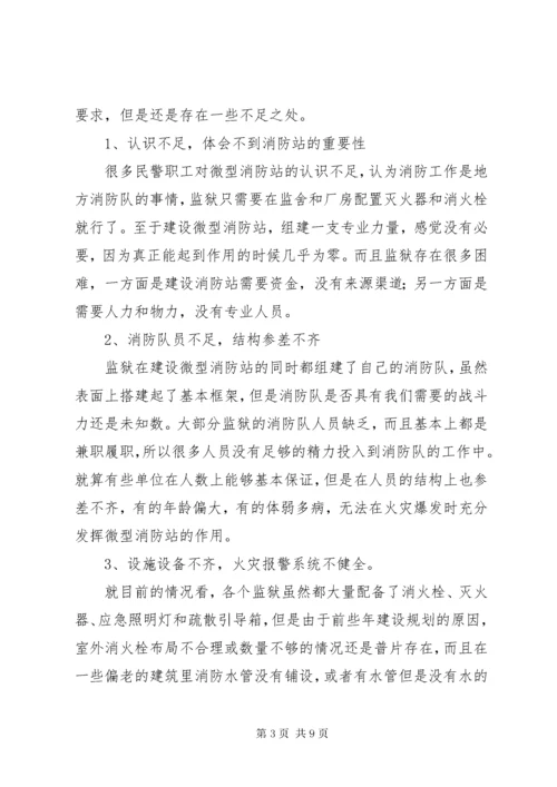 关于监狱微型消防站建设的思考.docx