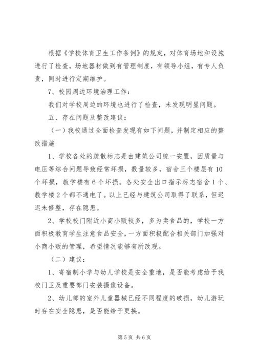 学校安全工作自检自查报告 (2).docx