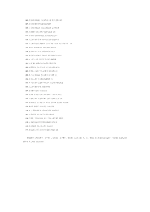 新普通教育论文题目144个.docx