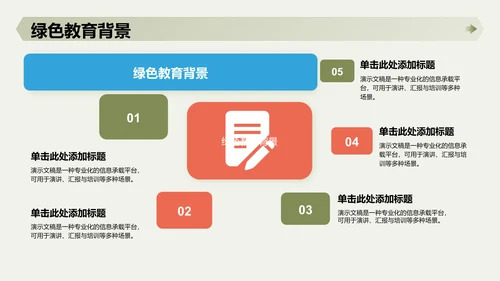 绿色卡通军事风PPT模板