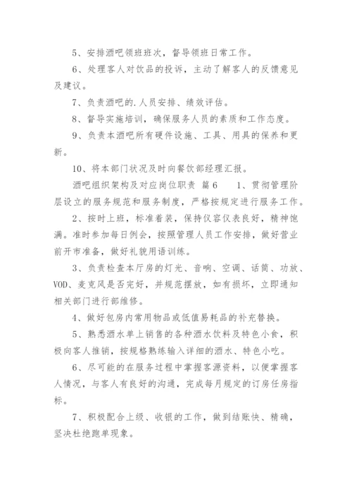 酒吧组织架构及对应岗位职责.docx