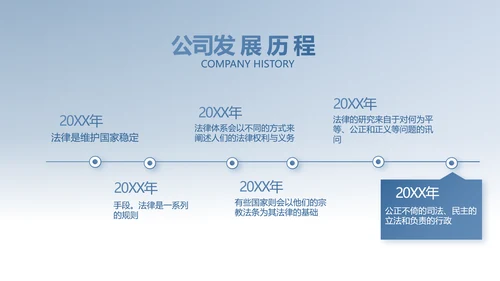 蓝色中国风法律讲座动态PPT模板