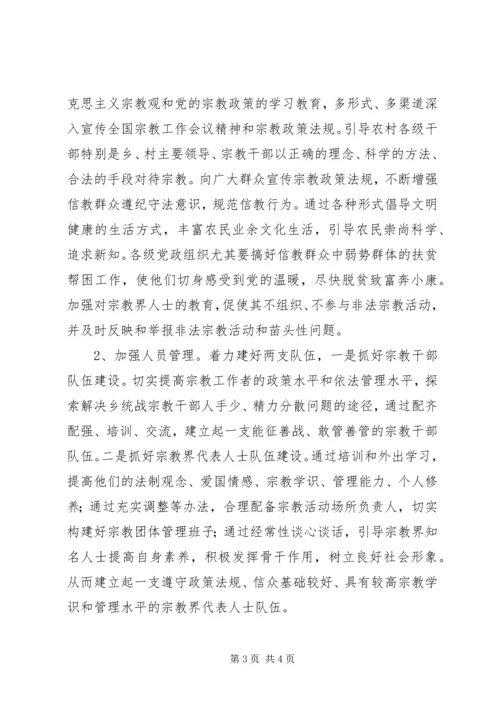 宗教管理工作心得体会 (4).docx