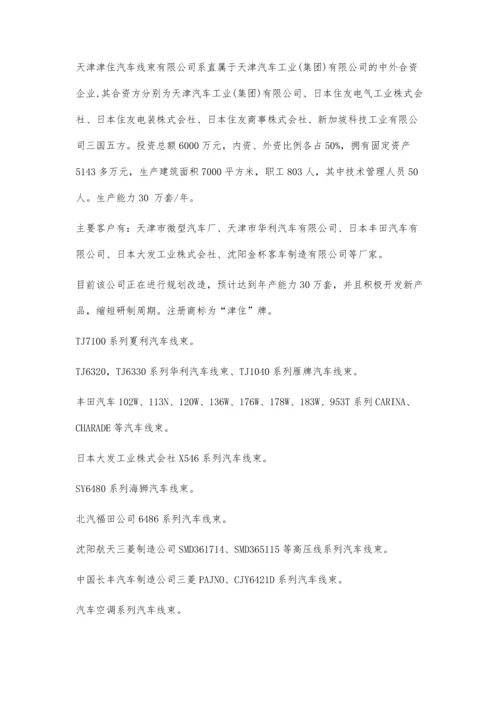 中国十大线束企业分析6500字.docx