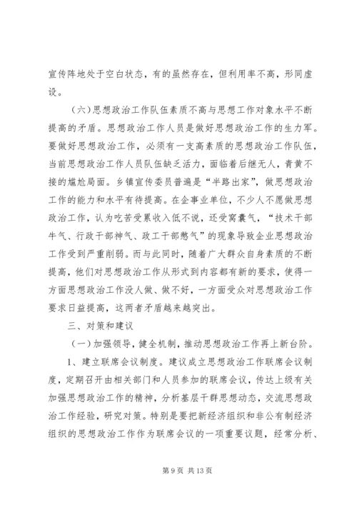 基层思想政治工作的汇报材料.docx