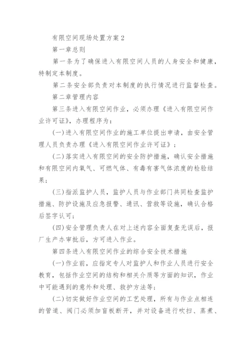 有限空间现场处置方案.docx