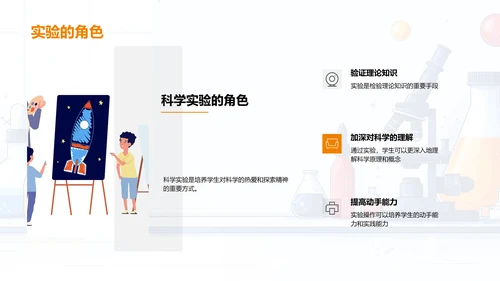 科学实验实践课PPT模板