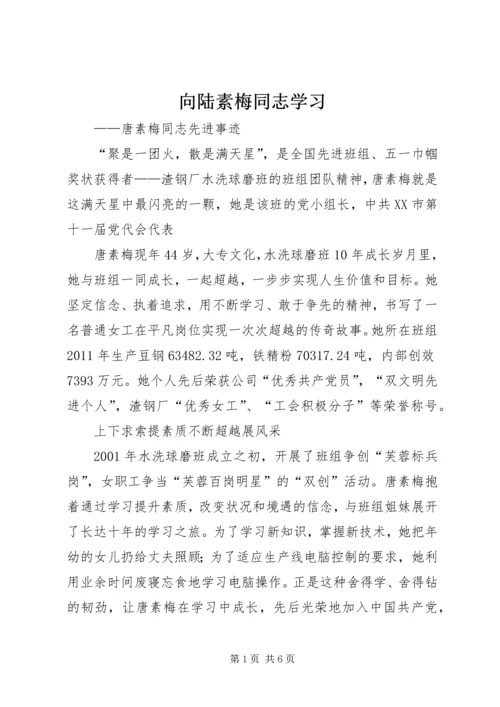 向陆素梅同志学习 (4).docx