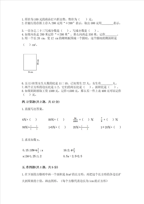 北京版数学六年级下册期末测试卷学生专用