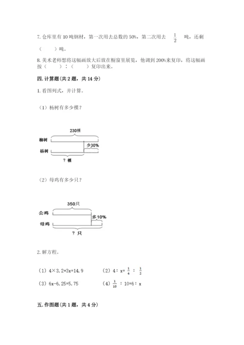 松阳县六年级下册数学期末测试卷推荐.docx