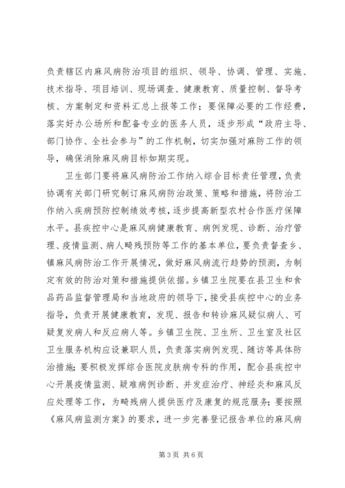 副县长在麻风病防治工作会讲话.docx