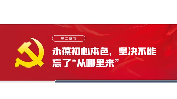 不忘初心牢记使命永葆党员初心本色党课PPT模板
