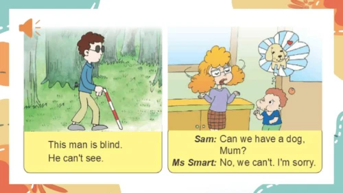 Module 7 Unit 1 He can't see.课件(共37张PPT)