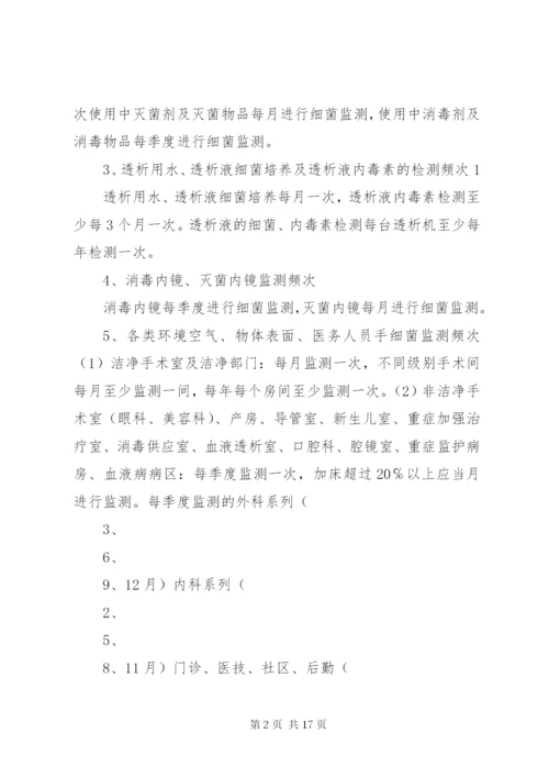 医院感染环境卫生学监测方案.docx