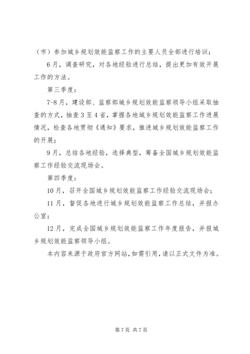 建设部监察部城乡规划效能监察领导小组办公室关于开展第二次城乡 (5).docx