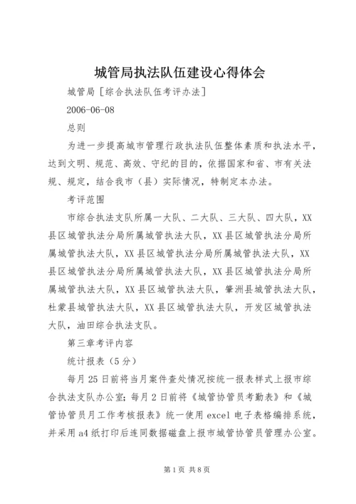 城管局执法队伍建设心得体会 (5).docx