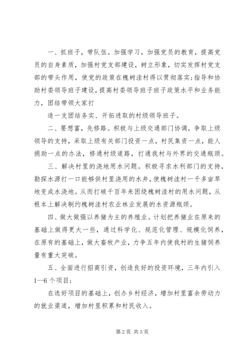 村支书工作计划汇报 (4).docx