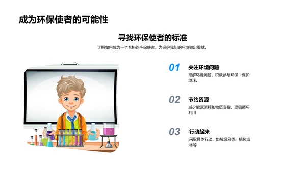 开学环保行动课PPT模板