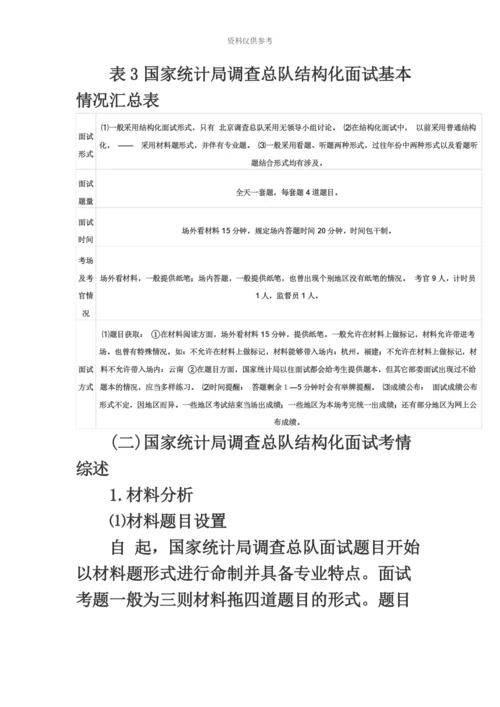 国家公务员考试网国家公务员面试统计局考情分析.docx