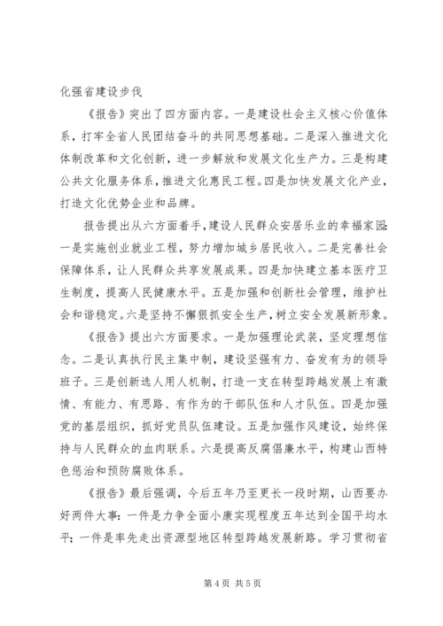 学习XX省第十一次党代会心得(郝翔) (5).docx