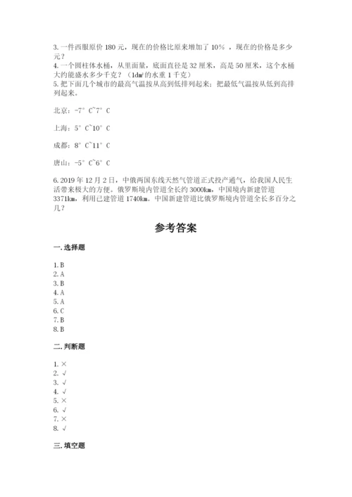 小升初数学期末测试卷及一套完整答案.docx