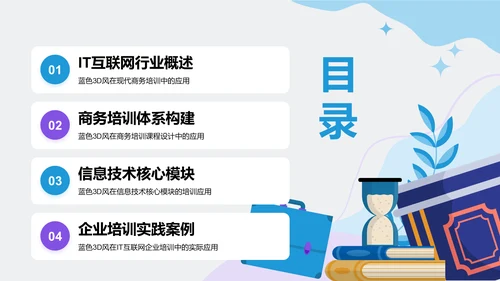 蓝色3D风病例汇报PPT