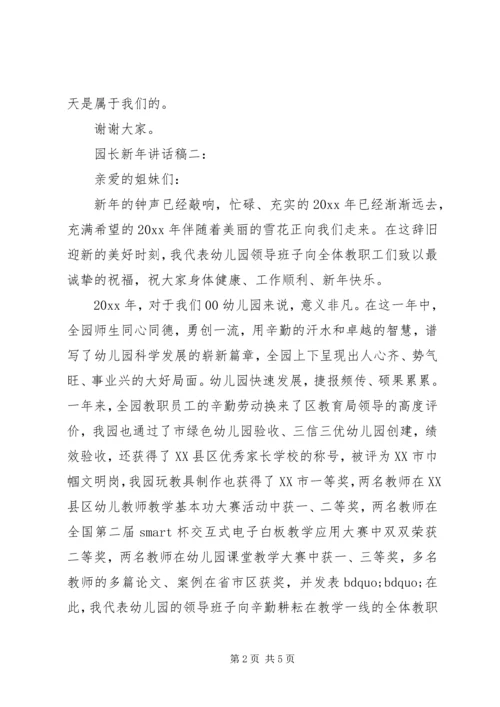 园长新年讲话稿3篇.docx