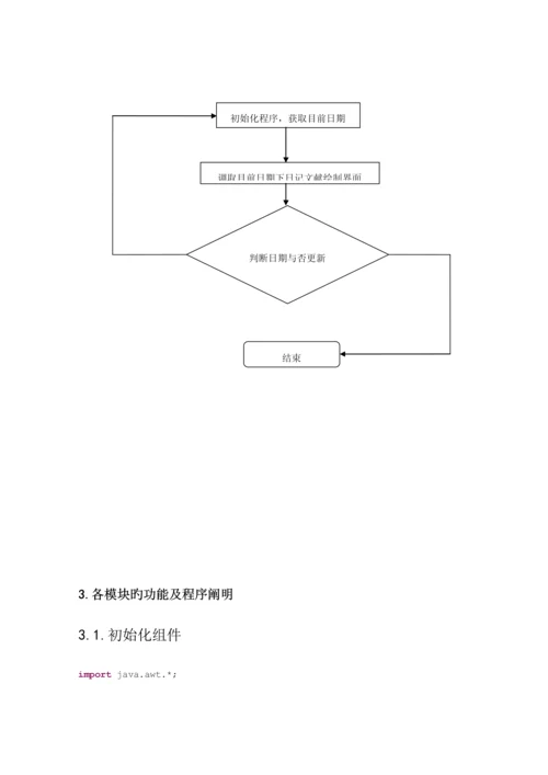 java优质课程设计万年历程序设计基础报告.docx