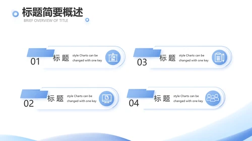 蓝色大气终工作总结商务PPT