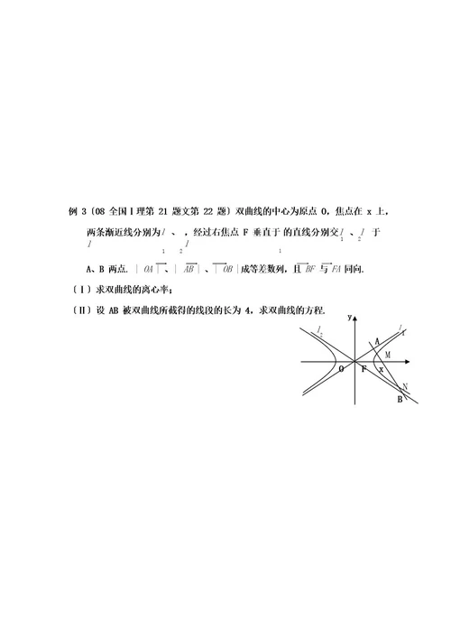 圆锥曲线焦点弦长公式