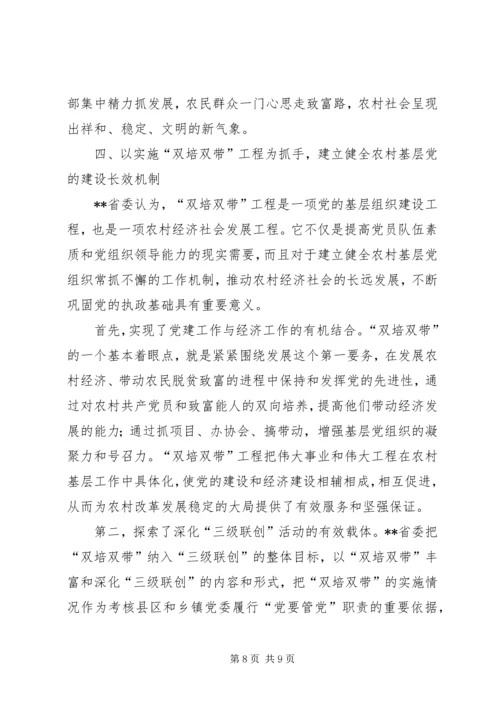 双培双带工作调研报告.docx