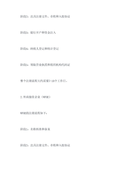 辽宁公司注册报价方案模板