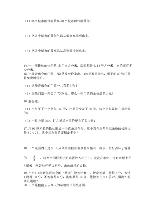 六年级小升初数学应用题50道及精品答案.docx