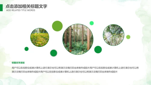植树节指数造林生态文明环保PPT模板