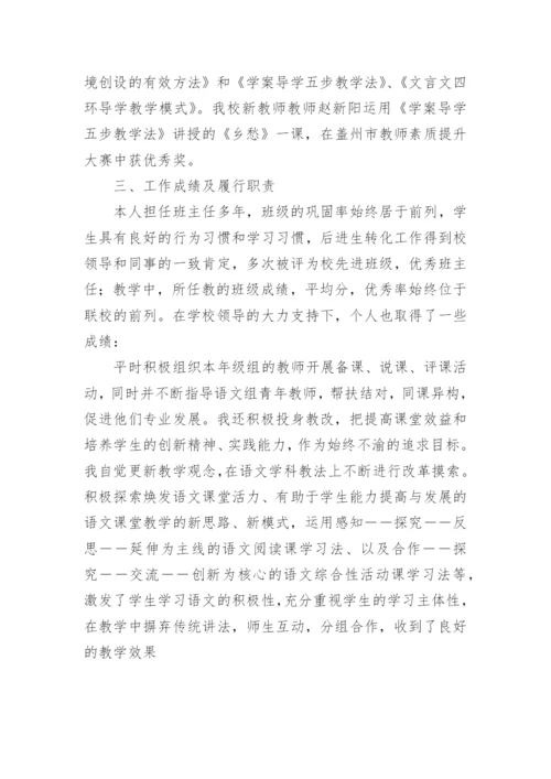 教师申报高级职称个人工作总结.docx