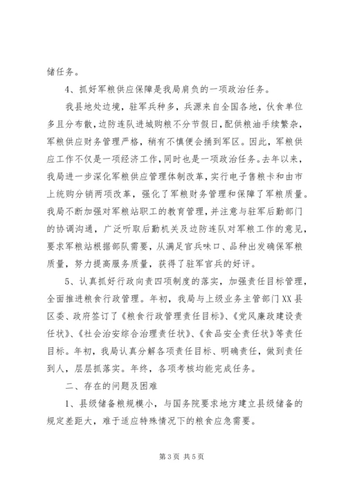 粮食局工作总结暨工作计划.docx