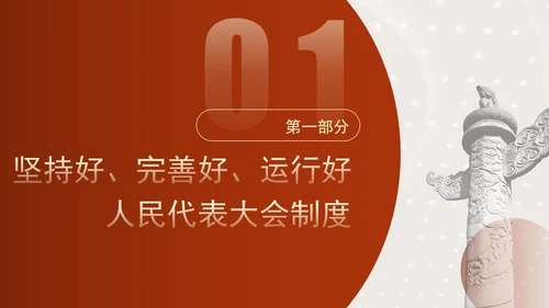 坚持和完善人民代表大会制度综述：保证人民当家作主激发人民创造活力专题党课PPT